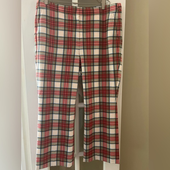 Women’s J. Crew tartan plaid pants sz. 16 - Picture 1 of 3
